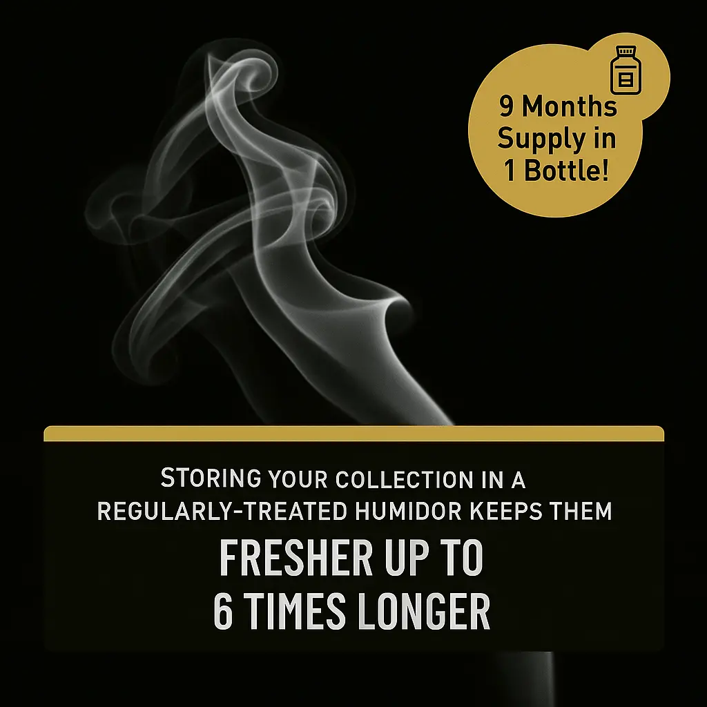 Cigar Humidor Solution 16 oz (500 ml) - Humidifier Liquid - Premium Propylene Glycol PG Solution Formula - 70% RH - Safe and Non - Toxic - Wudytim Store