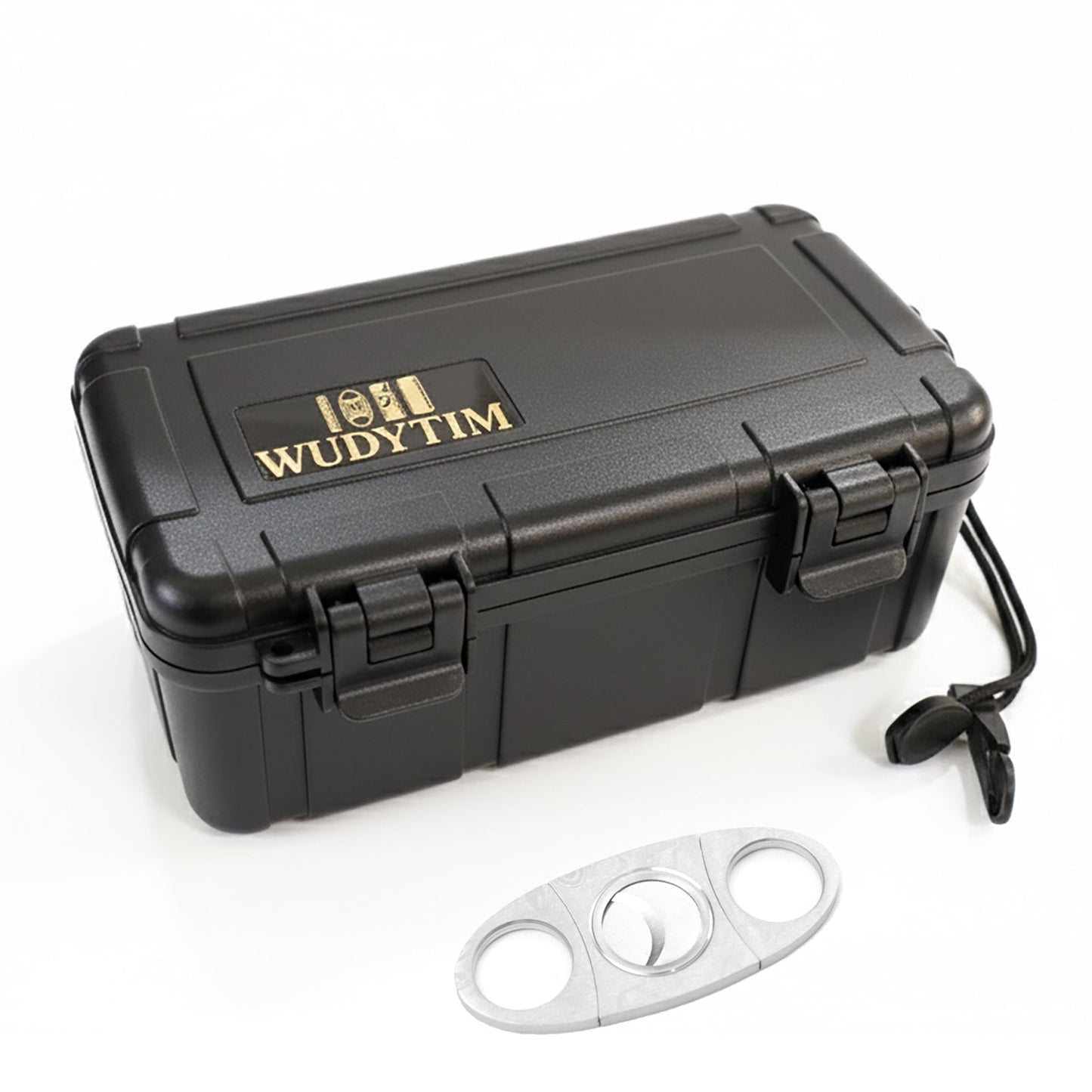 Wudytim Travel Cigar Humidor - Portable Cigar Case with Cigar Cutter & Humidifier Wudytim Store