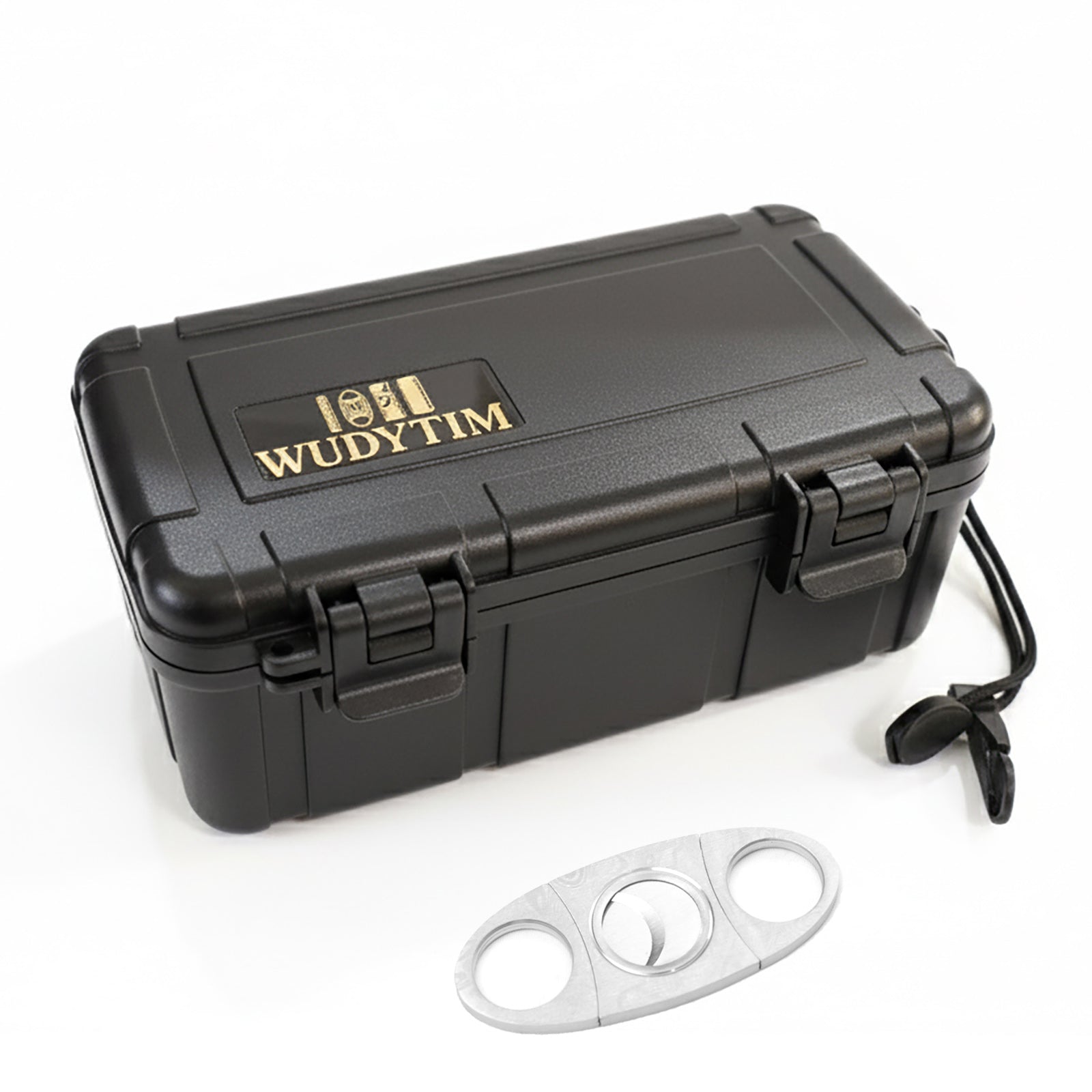 Wudytim Travel Cigar Humidor - Portable Cigar Case with Cigar Cutter & Humidifier Wudytim Store