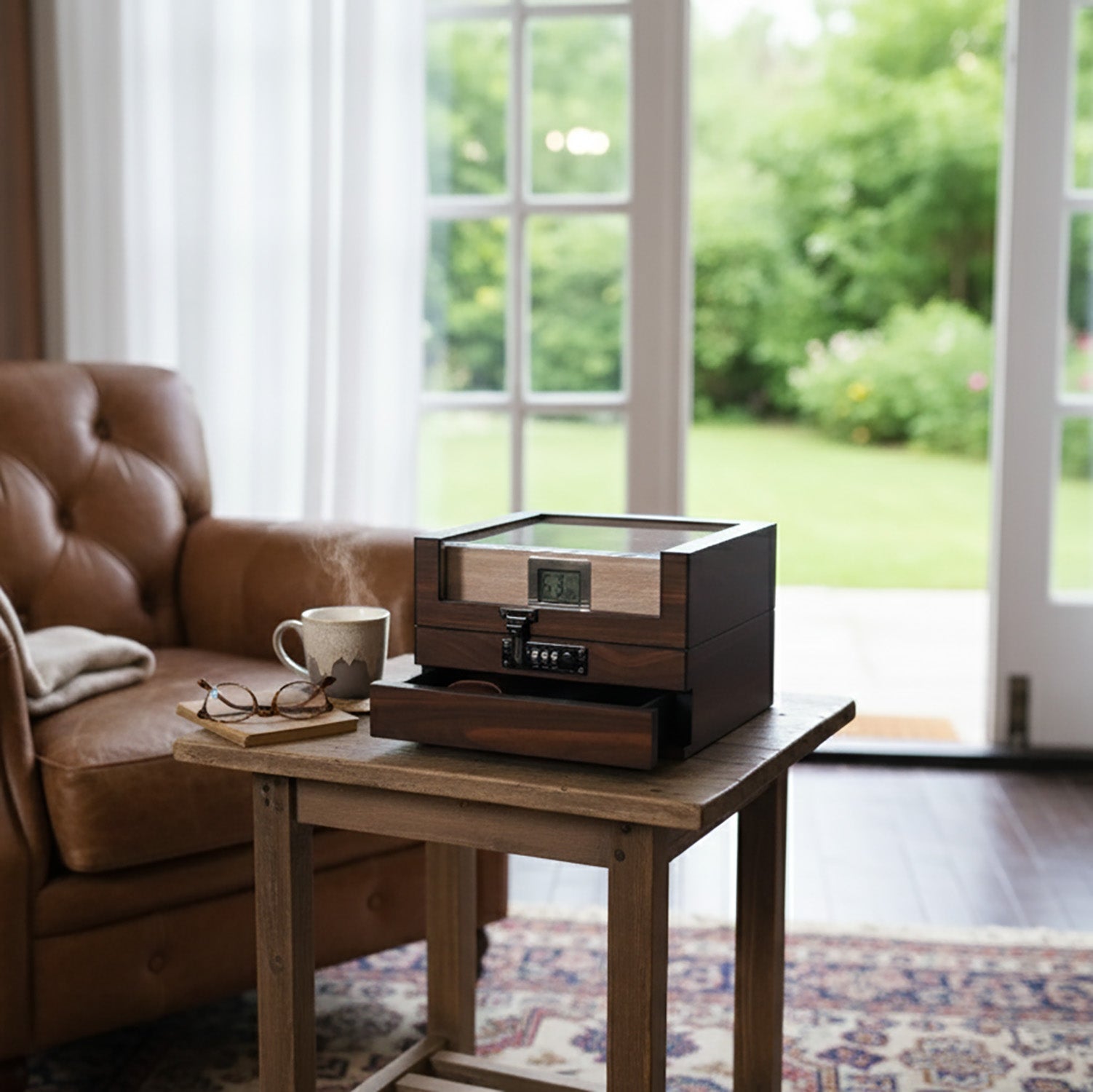 Wudytim 270°TOP Digital Hygrometer Combination Lock Cigar Humidor Wudytim Store